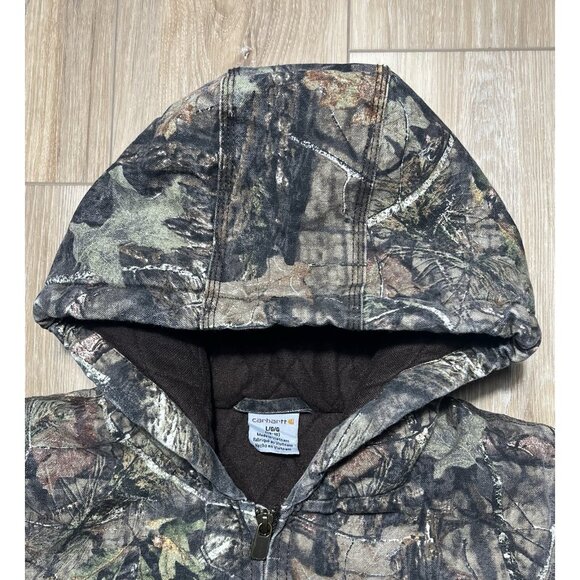 Carhartt Real Tree Camo Quilted Canvas Jacket - Youth Large (14-16) - Picture 7 of 16